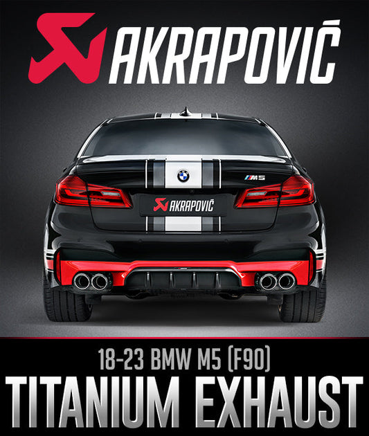 AKRAPOVIČ EVOLUTION LINE TITANUIM EXHAUST SYSTEM: 2018–2023 BMW M5 (F90)