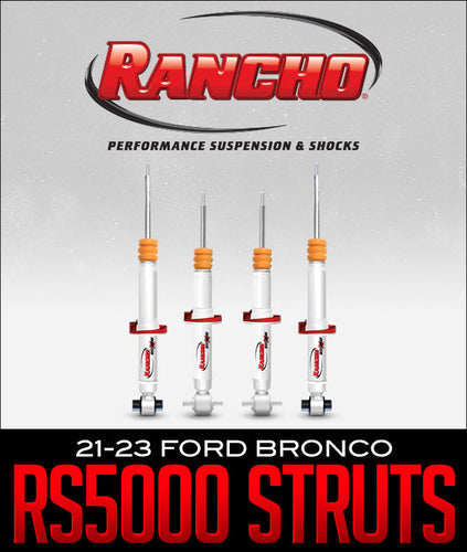 New Product Announcement for 2021–2023 FORD BRONCO - RANCHO RS5000X STRUTS!