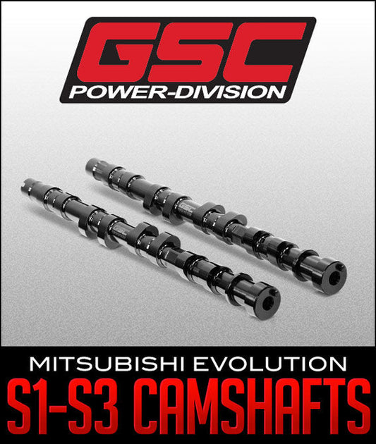 GSC POWER-DIVISION S1-S3 CAMSHAFTS FOR MITSUBISHI EVOLUTION 4-8