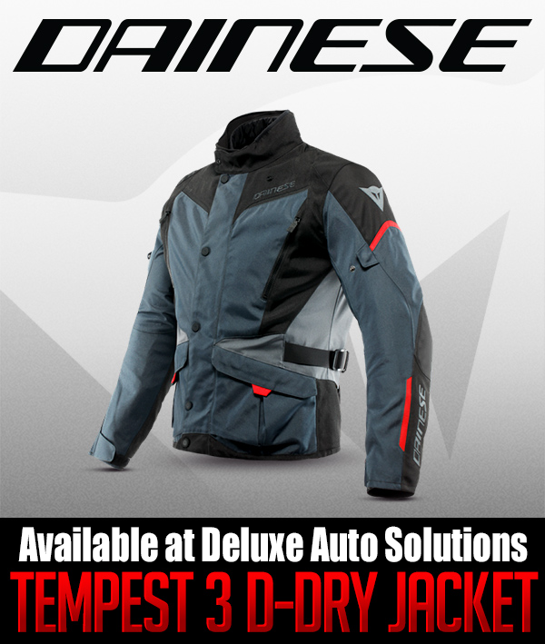 DAINESE TEMPEST 3 D-DRY JACKET AVAILABLE AT DELUXE AUTO SOLUTIONS