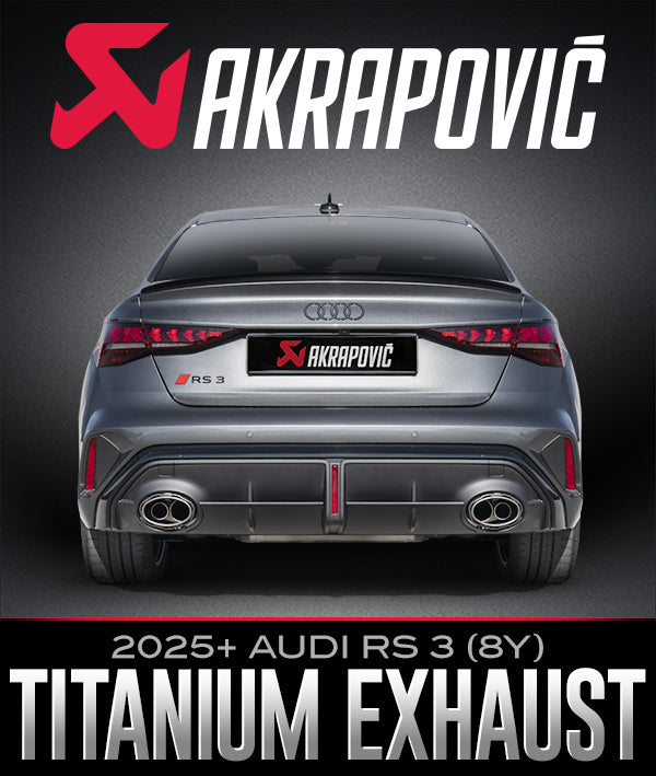 AKRAPOVIČ EVOLUTION LINE TITANIUM EXHAUST: 2025+ AUDI RS 3 (8Y)